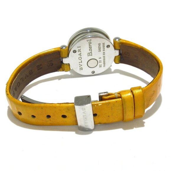 Auth BVLGARI B-zero1 BZ22S D***** Gold Women's Wrist Watch - Picture 2 of 8